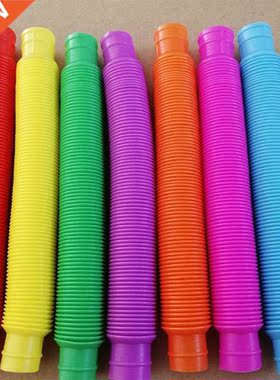 8pcs Colorful Plastic Pop Tube Coil Children'S Creative Magi