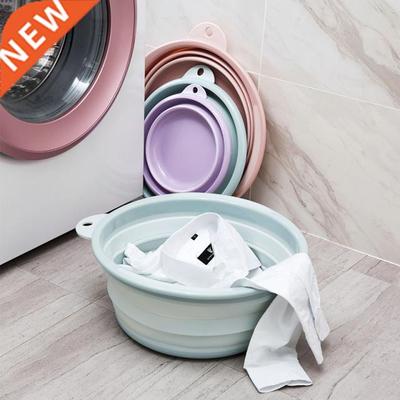 Portable Foldable Washbasin Folding Bucket Collapsible Silic