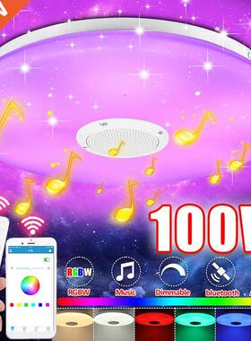 100W Wifi Modern RGB LED Ceiling Lights Home Lighting APP bl