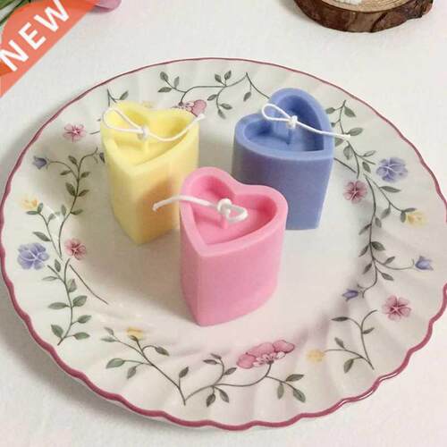 2021 Valentine's Day  Heart Shape Handmade Candle Making