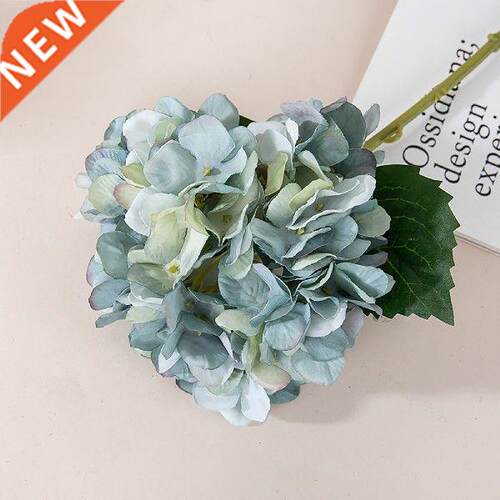 Smulaton Flower Syng Sngle Hydrangea Fake Flower Home