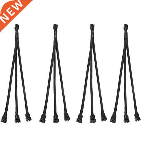 PWM 4 Pin Fan Splitter 1 to ,PC Fan Power Extension Cable f