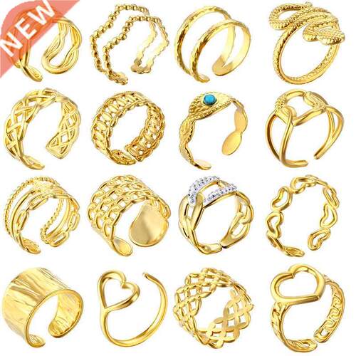 Punk Stainless Steel Finger Rings For Women High Quality Met