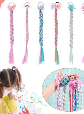 1PC Colorful Wig Hair Ropes Cute Girls Princess Twist Braid