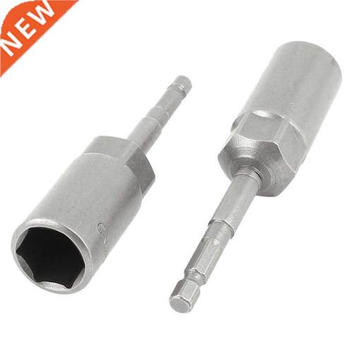 2x Gray 17mm Hex Nut Hexagon Socket Driver Drill Bit Adapter