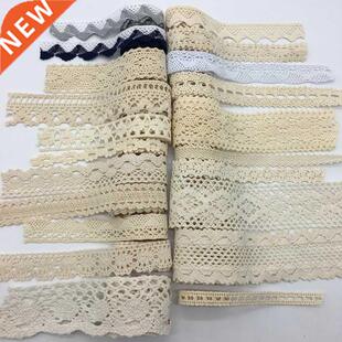 2 Yards/lot Apparel Sewing Fabric Ivory Cream Black Trim Cot