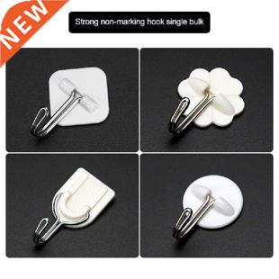 5pc Strong Adhesive Wall Sticky Hooks 180 Degree Rotating