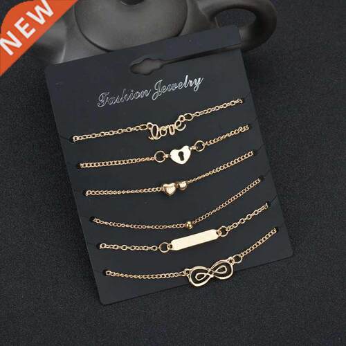 Bohemian 6pcs/lot Anklets Sets For Women Anklet Bracelet on
