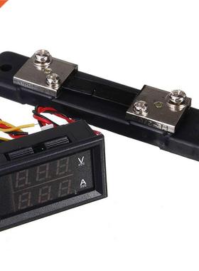 0-50A LED voltmeter voltage indicator Ammeter Ammeter + Shun