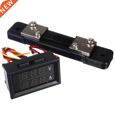0-50A LED voltmeter voltage indicator Ammeter Ammeter + Shun