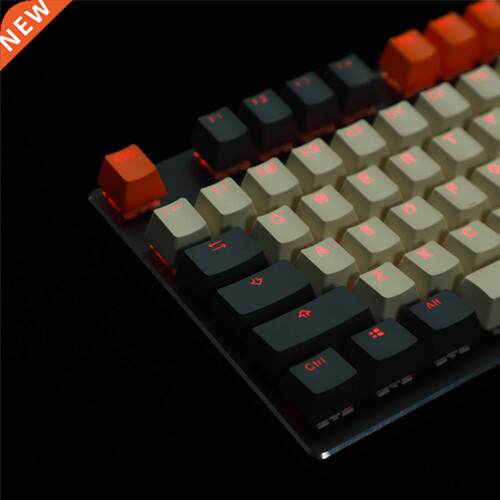 124 Key PBT Doubleshot Backlit 96 75% 68 Keycaps Carbon Miam