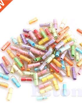 100Pcs Message in a Bottle Message Capsule Letter Cute Love