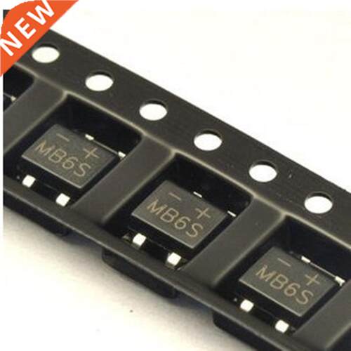 1000pcs MB6S SOP4 Single Phases Diode Rectifier Bridge 0.5A