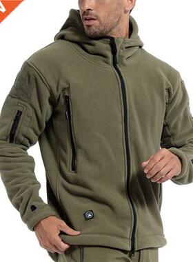Men Winter Thermal Fleece US Military Tactical Jacket Outdoo