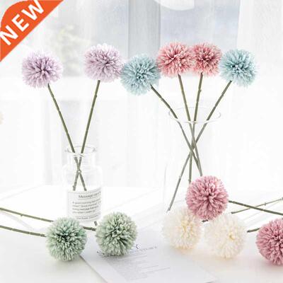 5PC Fake Silk Hydrangea Vase Home Decoration Wedding Bouquet