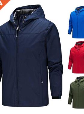 2021 Men	s Windproof Jacket Brand Casual Outdoor Wate