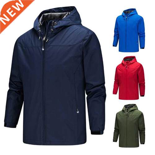 2021 Men	s Windproof Jacket Brand Casual Outdoor Wate