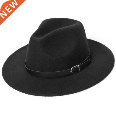 Fedora Hat Men Women Imitation Woolen Winter Women Felt Hats