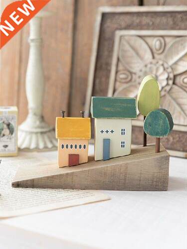 Wooden Micro Landscape Cute House Creative Decoration
