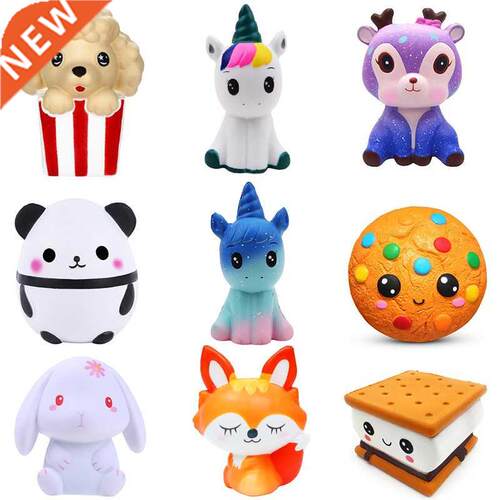 Jumbo Kawaii Popcorn Unicorn Cake Squishy Donut Fruit Squish