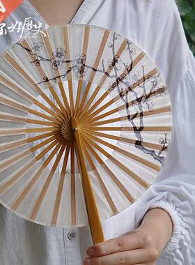 Windmill Fan Chinese Style Creative Portable Circular Fan