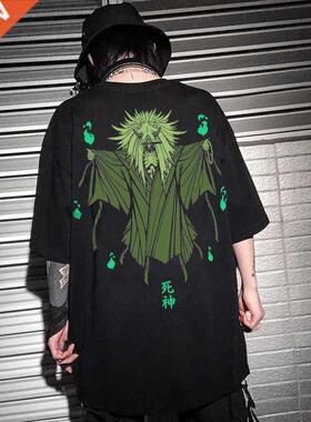 Jpnese nime Devil Printed Short sleeve T Shirts 2021 grim