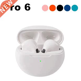 Pro 6 TWS Wireless Headphones Stereo Earphones Bluetooth Hea