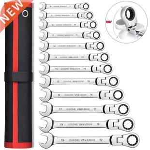 Key Ratchet Wrench Spanner Socket Tool Set Ratchet 5/6/7/12P