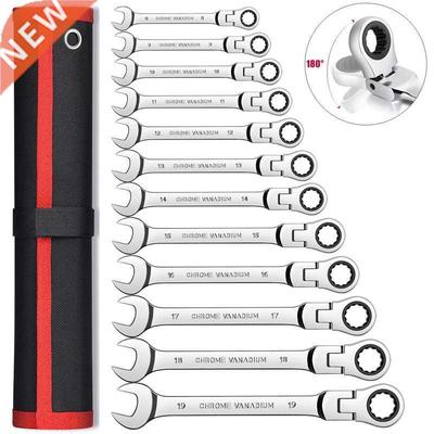 Key Ratchet Wrench Spanner Socket Tool Set Ratchet 5/6/7/12P