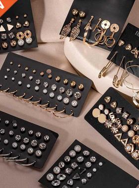 Women's Earrings Set Retro Korean Geometric Stud Earrings fo