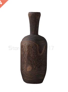 Nodic eto solid wood Zen dy flowe vase living oom