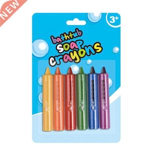 6pcs Non Toxic Plastic Safety Bath Crayon Set Waable Fun