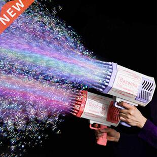 Bubble Gun Rocket 69 Holes Soap Bubbles Machine Gun Shape Au