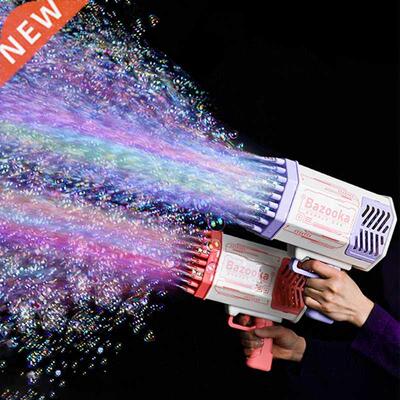 Bubble Gun Rocket 69 Holes Soap Bubbles Machine Gun Shape Au
