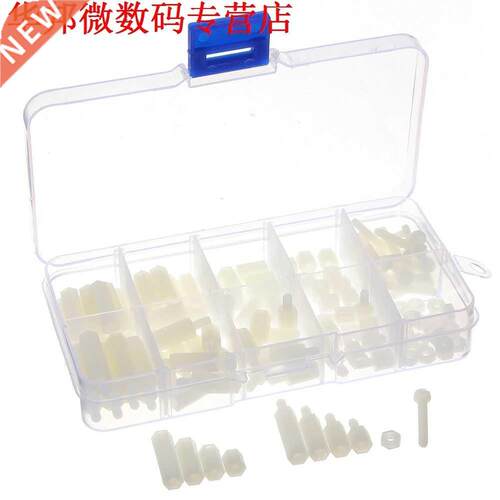 M3 Nylon Hex Moer Spcer Stnd-off Gevrieerde Lengte ssort