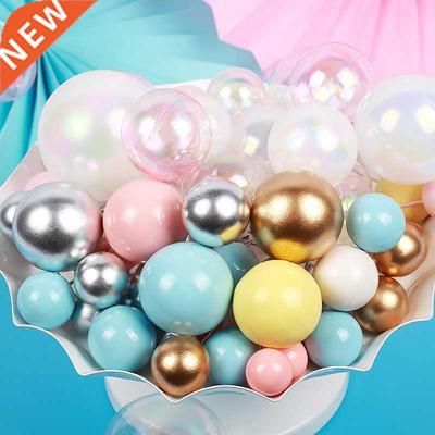 10pcs Ball Cake Toppers Birthday Party Cupcake Topper Christ