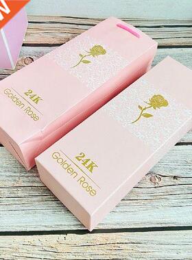 24K Gold Foil Rose Flower Box Rainbow Valentine's Day