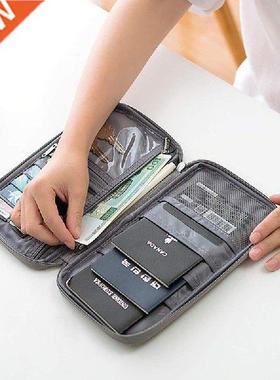Document Bag Large Capacity Travel Passport Wallet Card