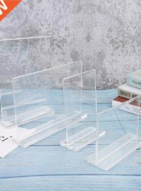 1pcs Double Side Acrylic Display Stand T Shape Slanted Sign