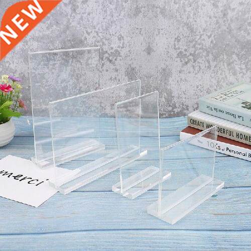 1pcs Double Side Acrylic Display Stand T Shape Slanted Sign