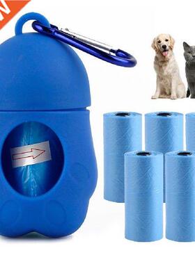 Pet Dog Poop Bags Earth-Friendly 5 Rolls with 1 Dispenser