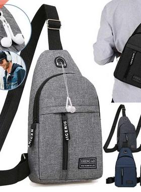 Men Shoulder Bags Nylon Waist Packs Sling Bag Crossbody Outd