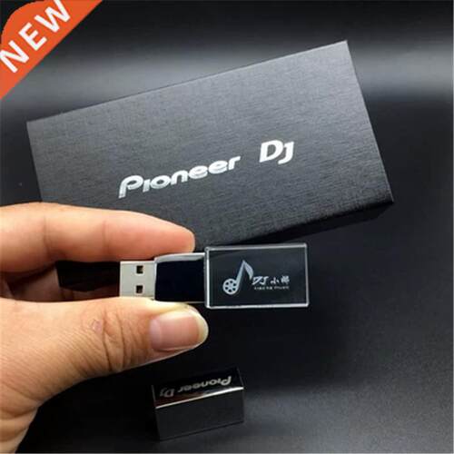 With LED Light Custom Logo Crystal USB Flash Pen Drive 4GB 8