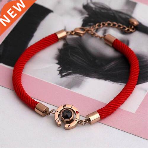 Red rope bracelet 100 languages protion bracelet red