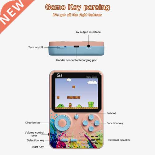 Video Game Consoles 500 Retro Games In 1 AV Out Two Player G