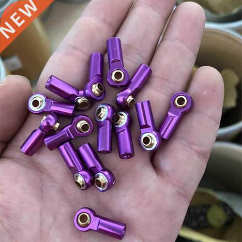 10Pcs Metal M Aluminum Link Tie Rod End Ball Joint for 1/10