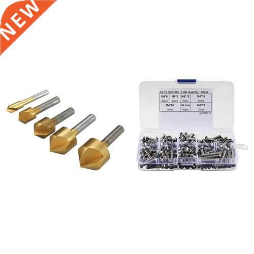 5x HSS Countersink Counterbore Countersinks Set Wood Metal 6
