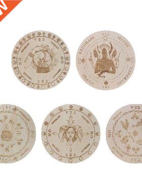 Wooden Divination Board Metaphysical Prop Ouija planchette