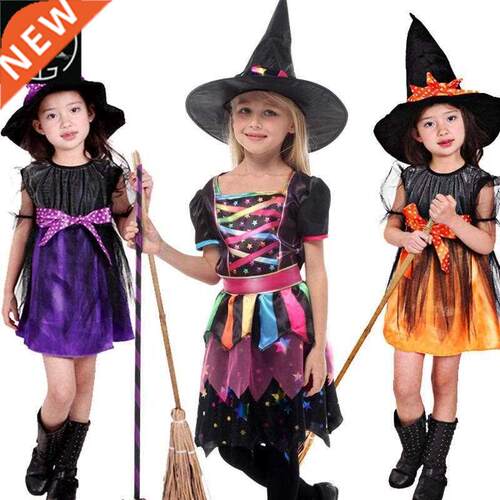 Halloween witch costume daughter children's clothing mesh ca