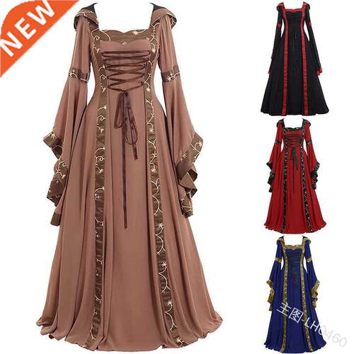 women New Medieval dress costume Renaissance Gothic Cosplay